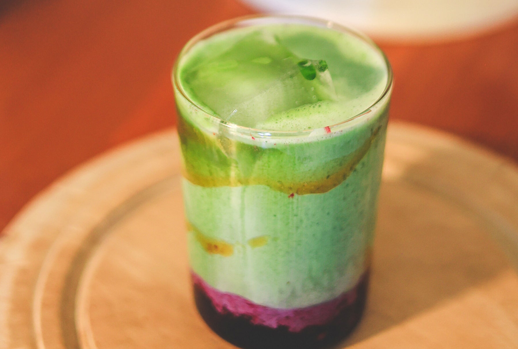 Blueberry Milk Iced Matcha