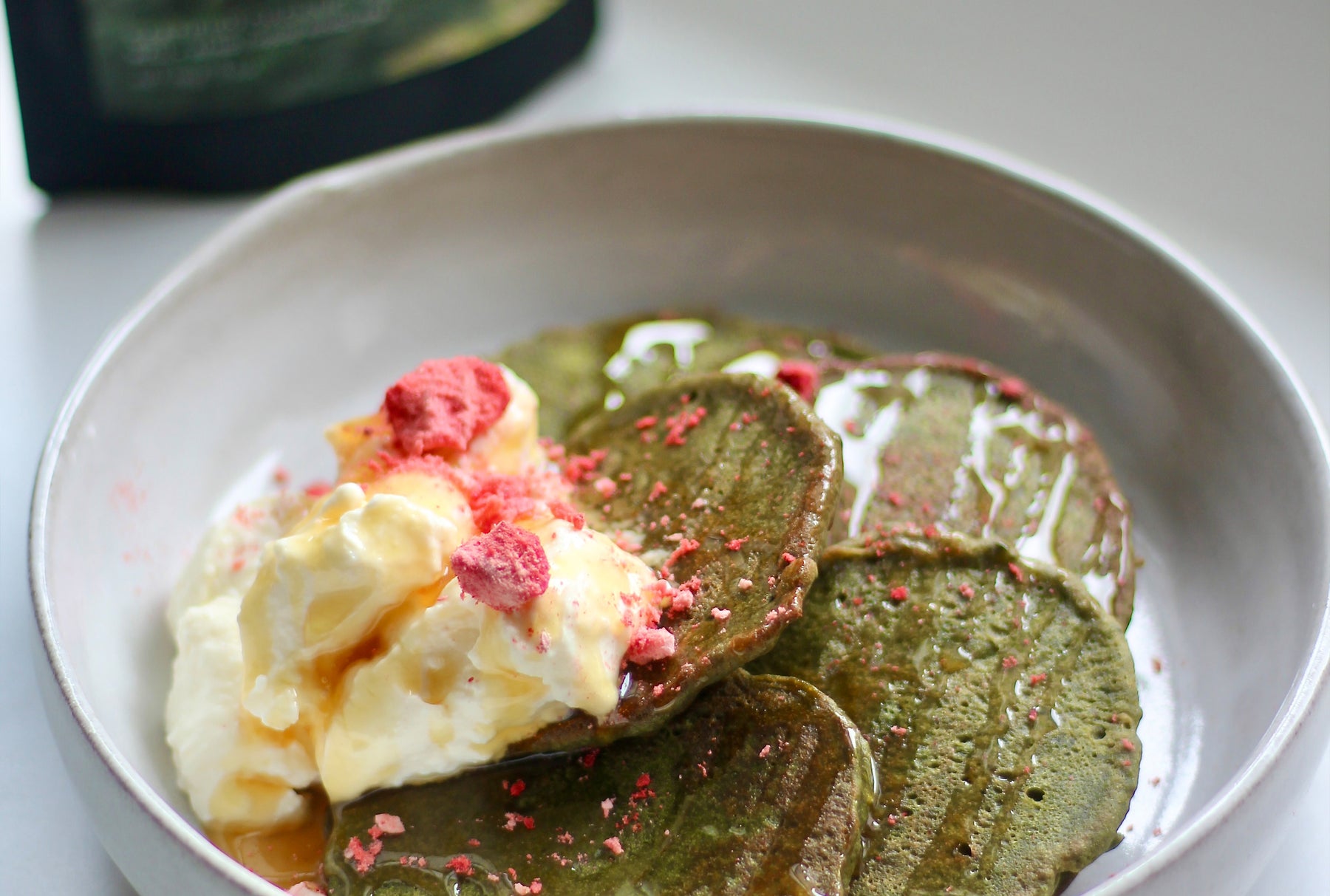 Mood Matcha Banana Pancakes