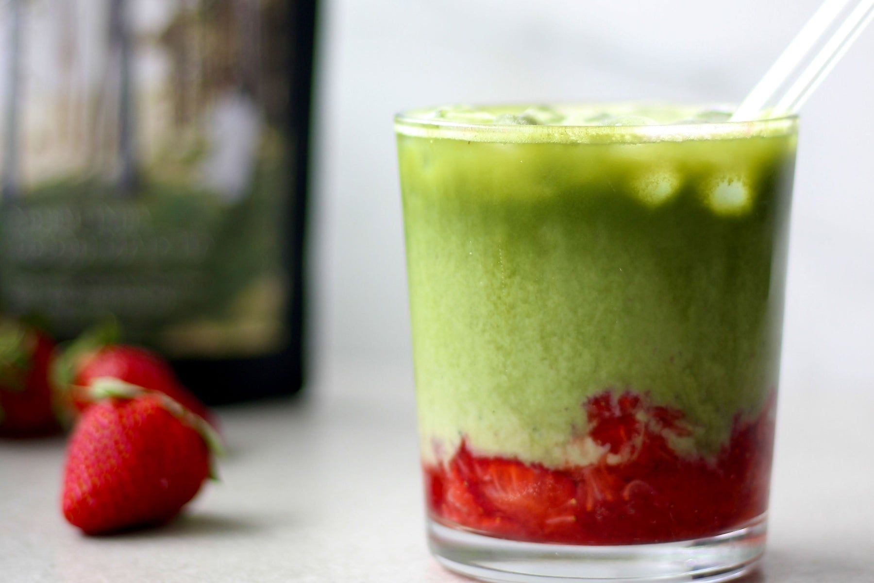 Iced Strawberry Matcha Latte