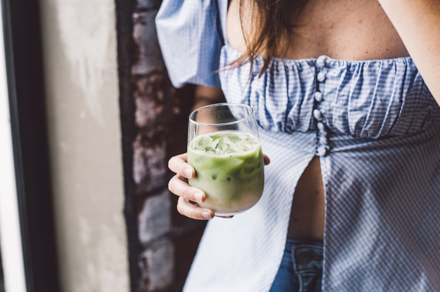 Iced Matcha Mint Latte