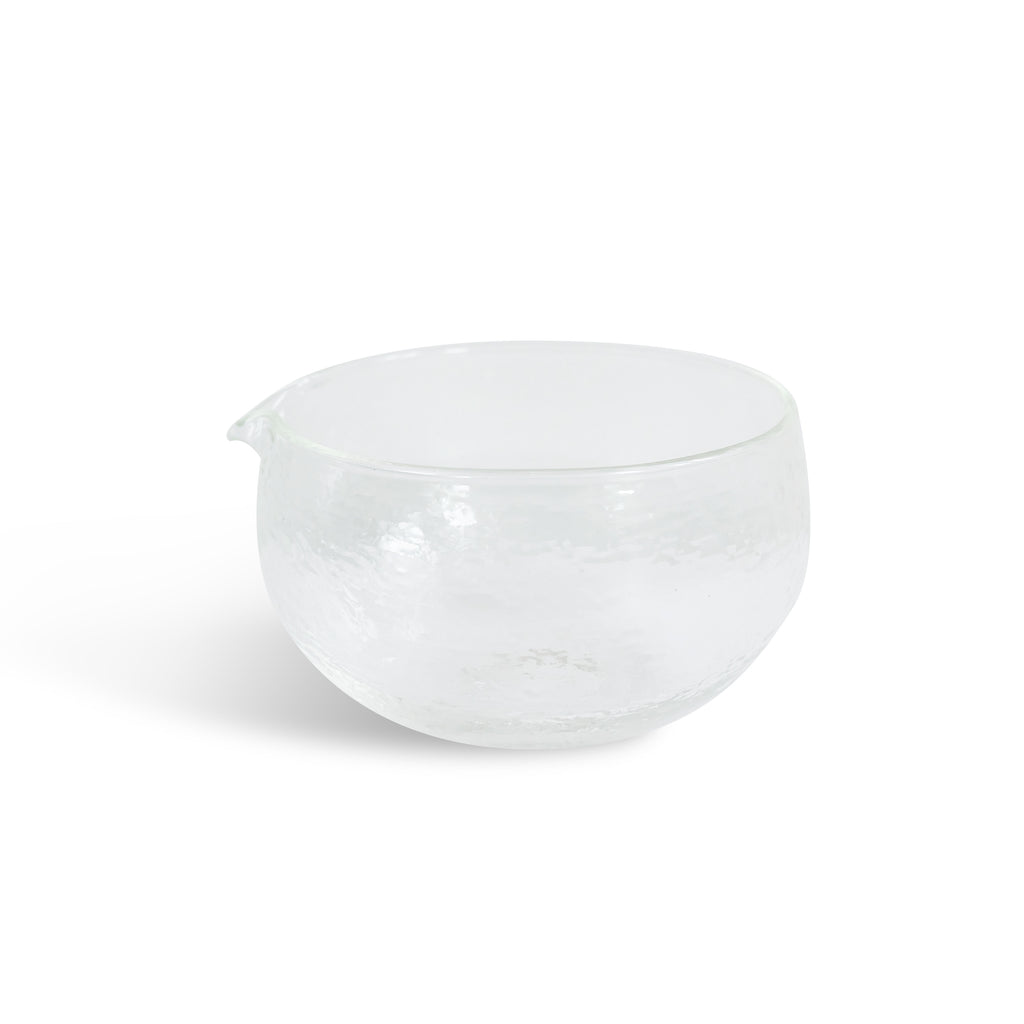 Glass Matcha Bowl With Spout - 14.5 Oz Borosilicate Chawan Bowl Heat Resistant & Dishwasher Safe