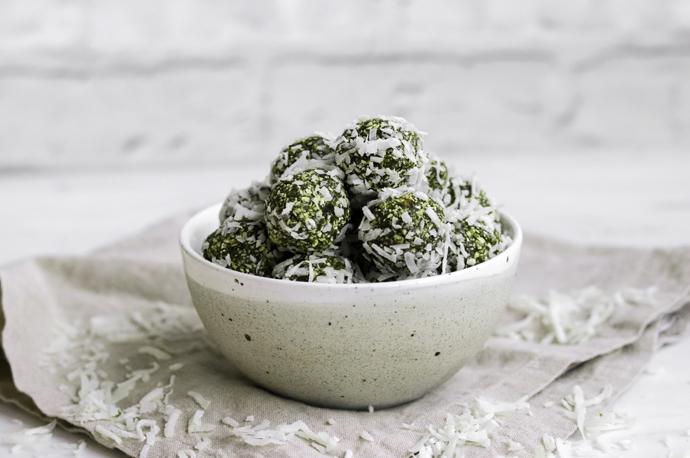 MATCHA COCONUT BLISS BALLS