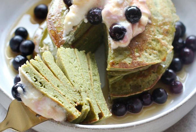 Matcha Pancake Stack