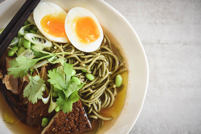 GLUTEN FREE SOBA NOODLES WITH MATCHA