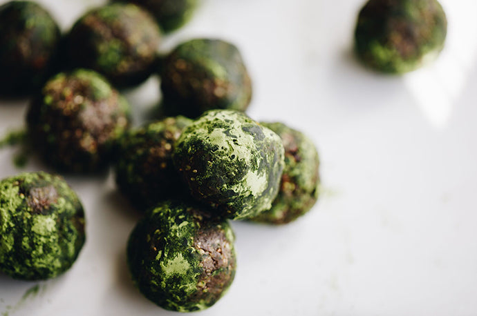 Chocolate Matcha Energy Balls