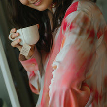 Hand-stitched natural cotton tea bag, plastic-free