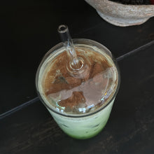 Iced Matcha Latte Travel Glass