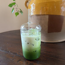 Iced Matcha Latte Travel Glass