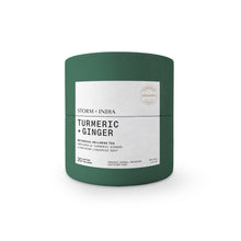 STORM + INDIA Turmeric + Ginger certified organic tea in natural cotton tea bags