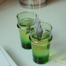 Green Moroccan Tea Glasses Large